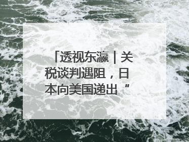透视东瀛｜关税谈判遇阻，日本向美国递出“投名状”