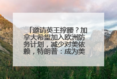 邀请英王撑腰？加拿大希望加入欧洲防务计划，减少对美依赖，特朗普：成为美国第51个州，免费用“金穹”