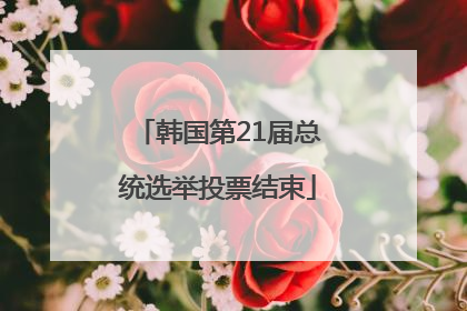 韩国第21届总统选举投票结束
