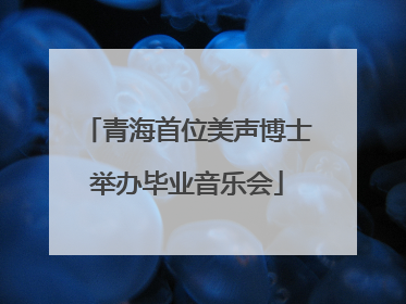 青海首位美声博士举办毕业音乐会