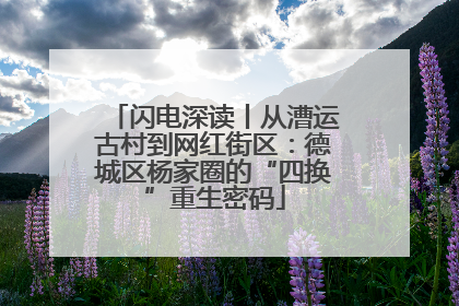 闪电深读丨从漕运古村到网红街区：德城区杨家圈的“四换”重生密码