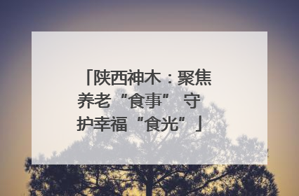 陕西神木：聚焦养老“食事” 守护幸福“食光”