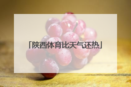 陕西体育比天气还热