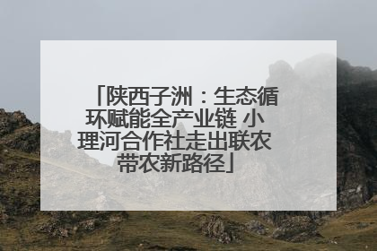 陕西子洲：生态循环赋能全产业链 小理河合作社走出联农带农新路径