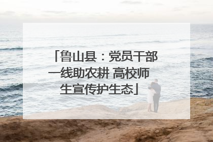 鲁山县：党员干部一线助农耕 高校师生宣传护生态