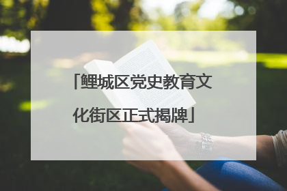 鲤城区党史教育文化街区正式揭牌