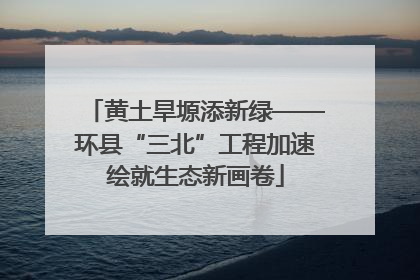 黄土旱塬添新绿——环县“三北”工程加速绘就生态新画卷