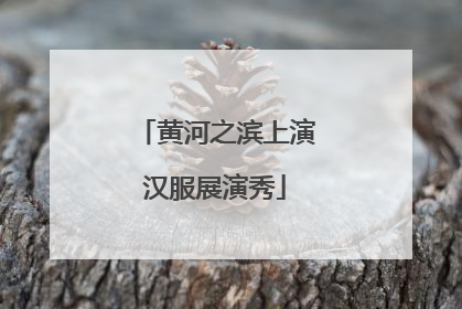 黄河之滨上演汉服展演秀