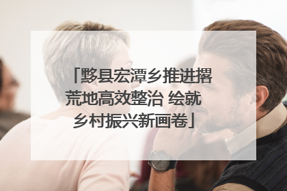 黟县宏潭乡推进撂荒地高效整治 绘就乡村振兴新画卷
