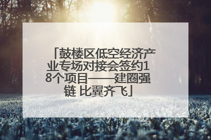 鼓楼区低空经济产业专场对接会签约18个项目——建圈强链 比翼齐飞