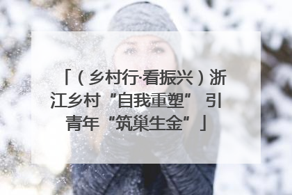 （乡村行·看振兴）浙江乡村“自我重塑” 引青年“筑巢生金”
