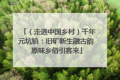 （走进中国乡村）千年元坑镇：旧矿新生融古韵 原味乡俗引客来