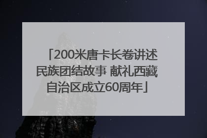200米唐卡长卷讲述民族团结故事 献礼西藏自治区成立60周年