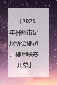 2025年郴州市足球协会郴超、郴甲联赛开幕