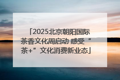 2025北京朝阳国际茶香文化周启动 感受“茶+”文化消费新业态