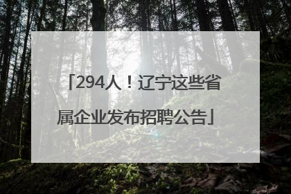 294人！辽宁这些省属企业发布招聘公告