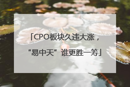 CPO板块久违大涨，“易中天”谁更胜一筹